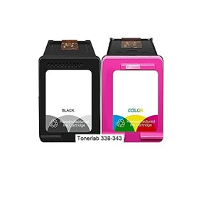 2 cartucce compatibili con Hp 338-343| Hp Deskjet 6840/6940 Officejet 100/6210/7130/H470