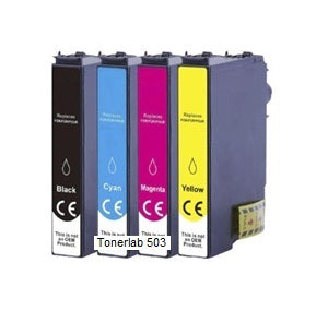 4 cartucce compatibili con Epson 503 XL|Epson Expression Home XP 5200 Workforce WF 2960