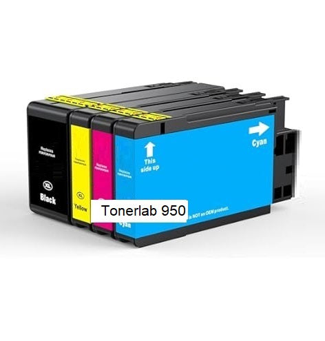 4 cartucce compatibili con Hp 950-951 XL|Hp Officejet Pro 8100/8610/8620/8630/8660