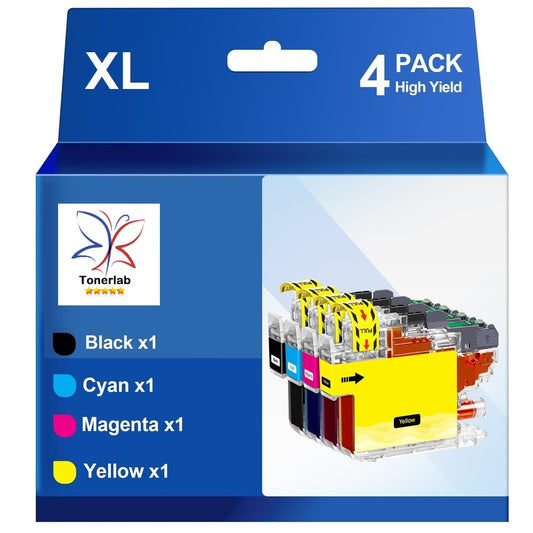 4 cartucce compatibili con Brother LC 123|Brother DCP J 4110 MFC J 4510/4610/6720/6920